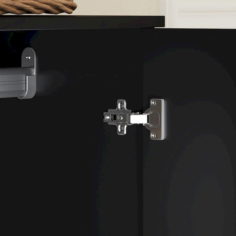 Armoire 2 portes avec tiroir de rangement et tringle à vêtements