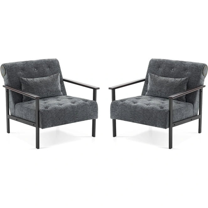 Fauteuil d'appoint ergonomique moderne, Chenille
