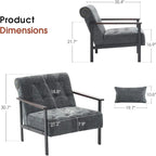 Fauteuil d'appoint ergonomique moderne, Chenille