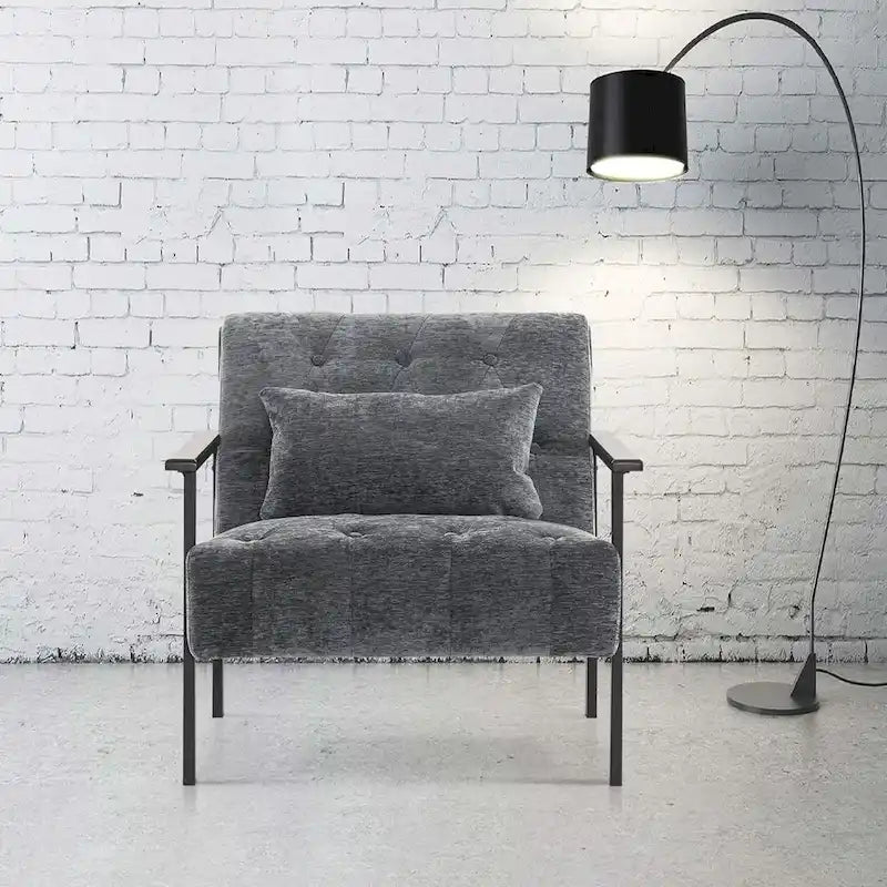 Fauteuil d'appoint ergonomique moderne, Chenille