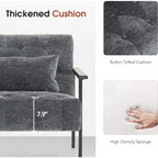 Fauteuil d'appoint ergonomique moderne, Chenille