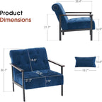 Fauteuil d'appoint ergonomique moderne, Chenille