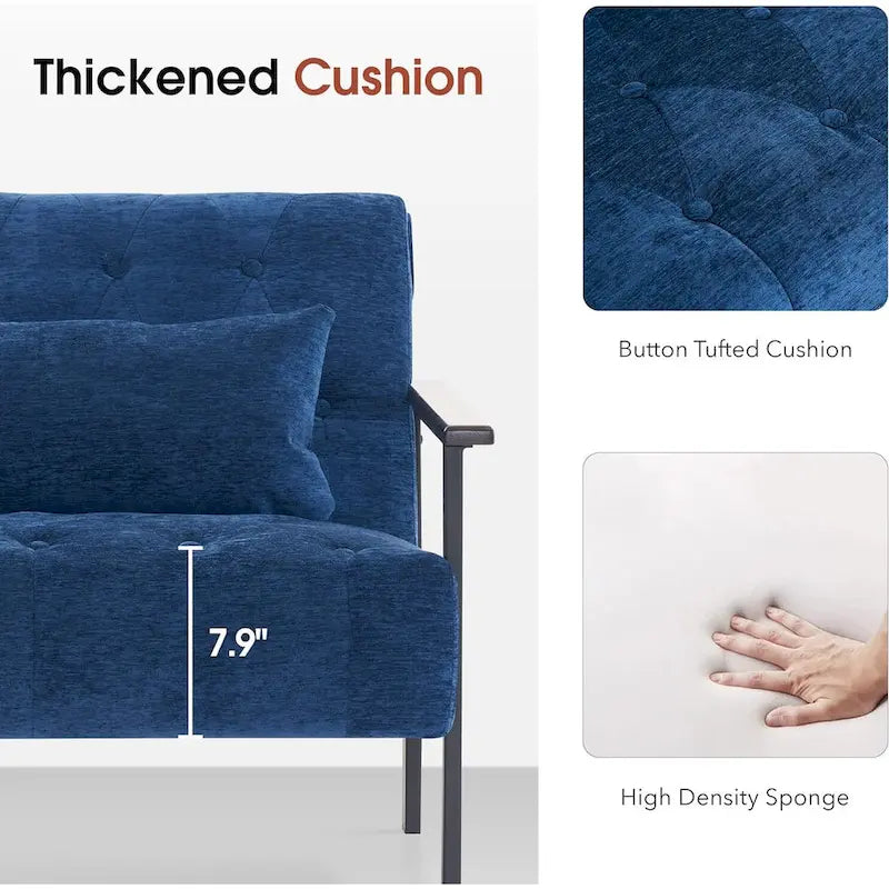 Fauteuil d'appoint ergonomique moderne, Chenille