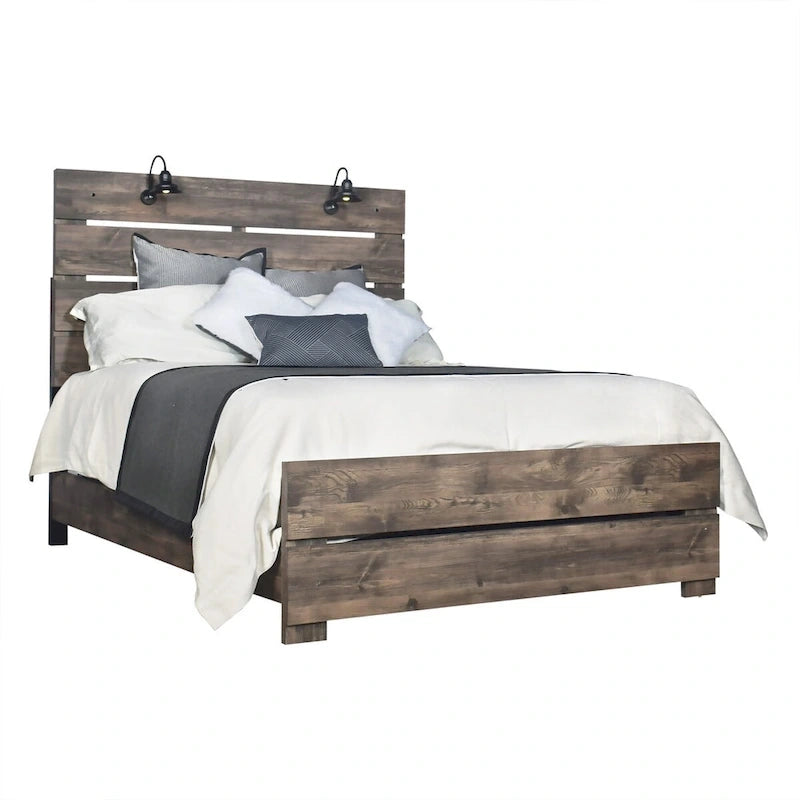 Collection de meubles de chambre à coucher gris-beige