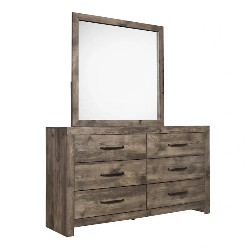 Collection de meubles de chambre à coucher gris-beige