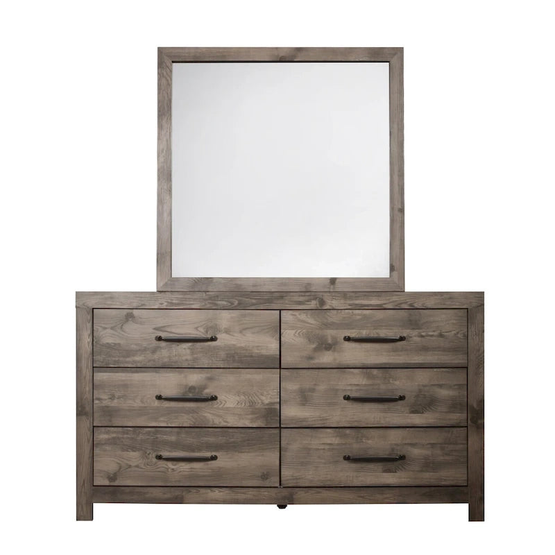 Collection de meubles de chambre à coucher gris-beige