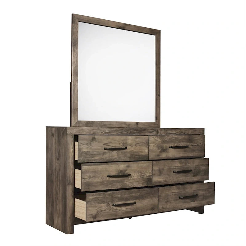 Collection de meubles de chambre à coucher gris-beige