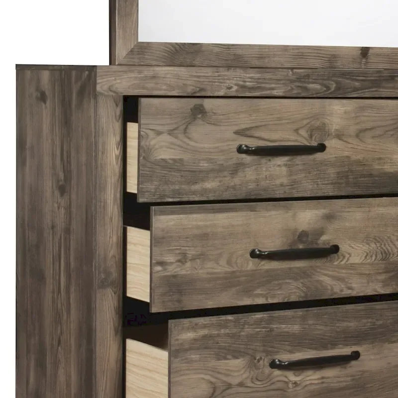 Collection de meubles de chambre à coucher gris-beige