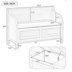Banc de rangement multifonctionnel pour entrée