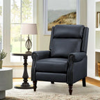 Fauteuil inclinable réglable en cuir véritable avec dossier inclinable