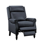 Fauteuil inclinable réglable en cuir véritable avec dossier inclinable