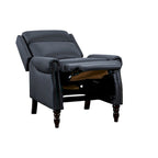 Fauteuil inclinable réglable en cuir véritable avec dossier inclinable