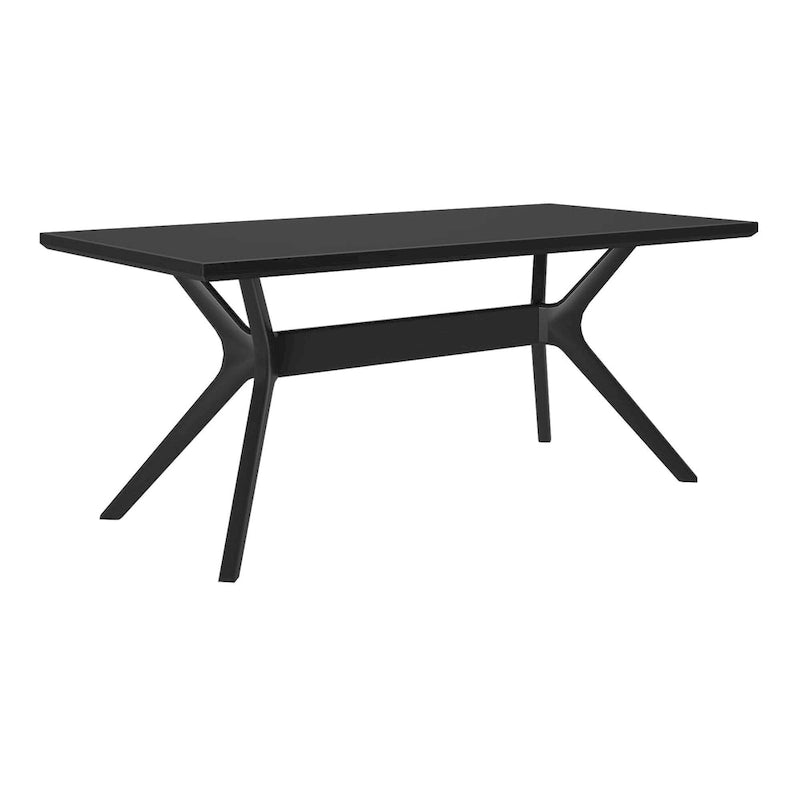 Table à manger rectangulaire à pieds croisés 72"