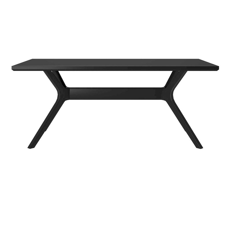 Table à manger rectangulaire à pieds croisés 72"