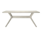 Table à manger rectangulaire à pieds croisés 72"