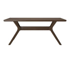 Table à manger rectangulaire à pieds croisés 72"