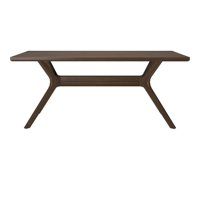 Table à manger rectangulaire à pieds croisés 72"