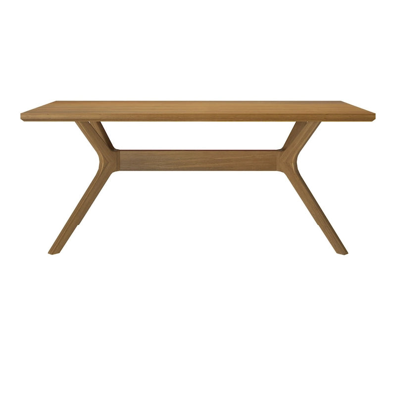 Table à manger rectangulaire à pieds croisés 72"