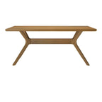 Table à manger rectangulaire à pieds croisés 72"