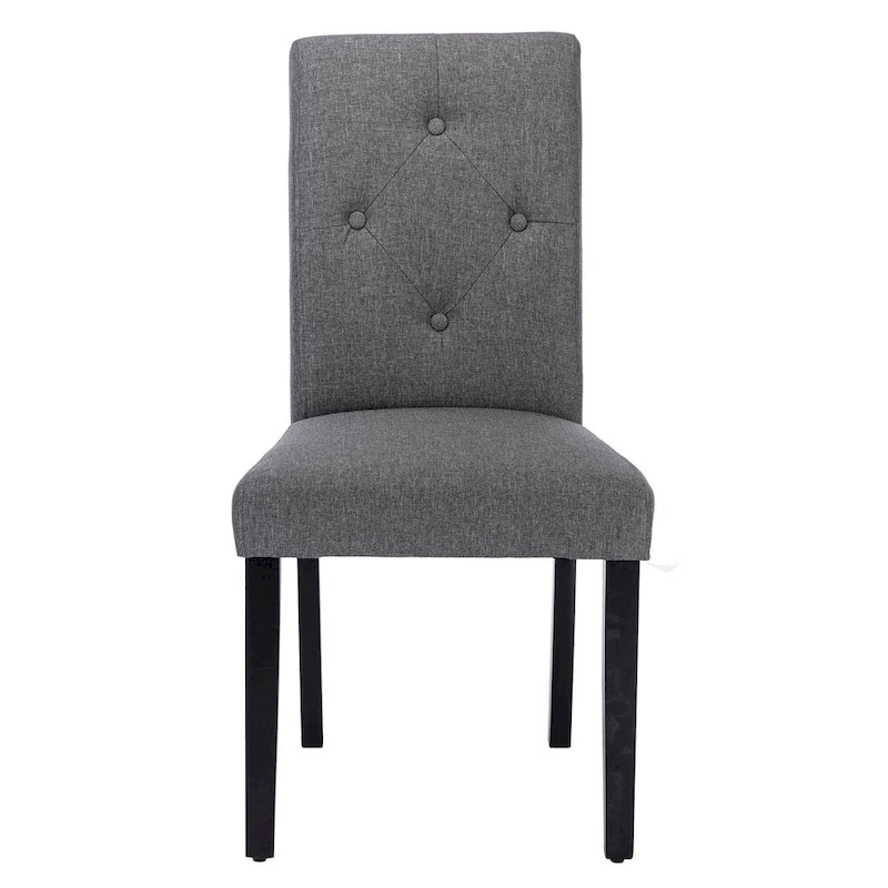 Chaise de salle à manger rembourrée en tissu ou en similicuir avec pieds en métal