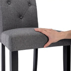 Chaise de salle à manger rembourrée en tissu ou en similicuir avec pieds en métal