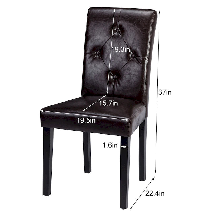Chaise de salle à manger rembourrée en tissu ou en similicuir avec pieds en métal