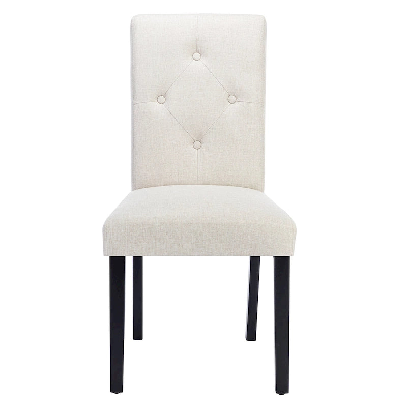 Chaise de salle à manger rembourrée en tissu ou en similicuir avec pieds en métal