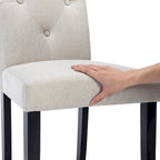 Chaise de salle à manger rembourrée en tissu ou en similicuir avec pieds en métal