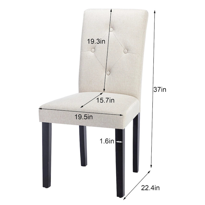 Chaise de salle à manger rembourrée en tissu ou en similicuir avec pieds en métal