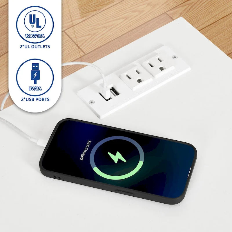 Classeur mobile à 2 tiroirs avec station de charge