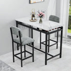 Table de salle à manger avec chaises rembourrées