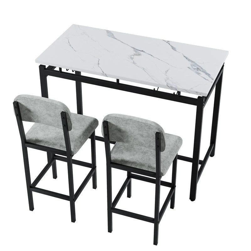 Table de salle à manger avec chaises rembourrées