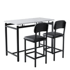 Table de salle à manger avec chaises rembourrées