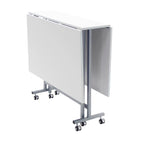 Table pour machine à coudre et à travaux manuels, laquée époxy blanche