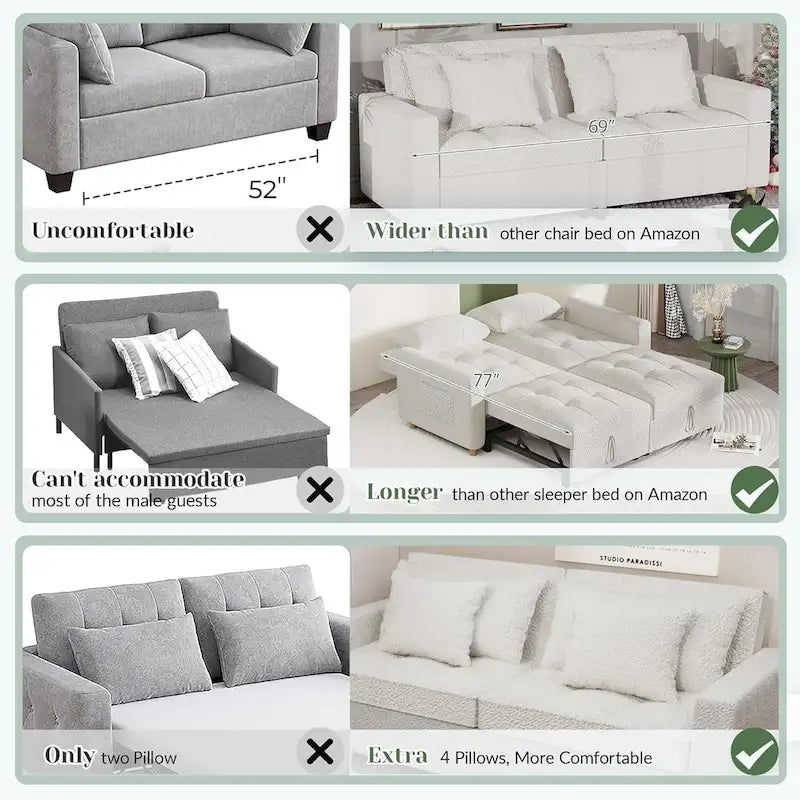 Fauteuil Lit Canapé-Lit Double