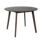 Table de salle à manger à abattants en noyer satiné