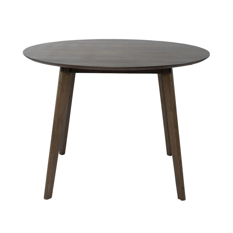 Table de salle à manger à abattants en noyer satiné