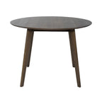 Table de salle à manger à abattants en noyer satiné