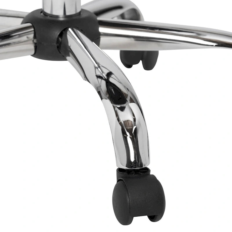 Chaise de bureau réglable en similicuir Perle Noire