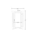 Meuble de rangement d'angle pour salle de bain avec portes et étagère réglable - Blanc