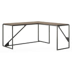 Bureau d'angle industriel de 157 cm de longueur
