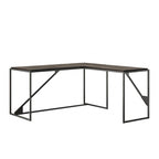 Bureau d'angle industriel de 157 cm de longueur