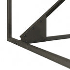 Bureau d'angle industriel de 157 cm de longueur