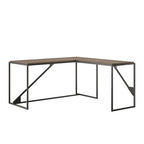 Bureau d'angle industriel de 157 cm de longueur