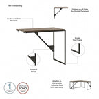 Bureau d'angle industriel de 157 cm de longueur